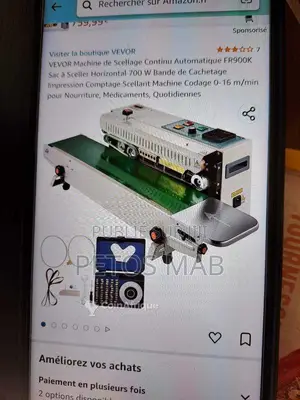 Photo - Thermoscelleuse professionnelle pour emballage alimentaire