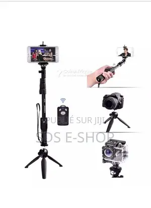 Photo - Perche à selfie télescopique Bluetooth multifonction