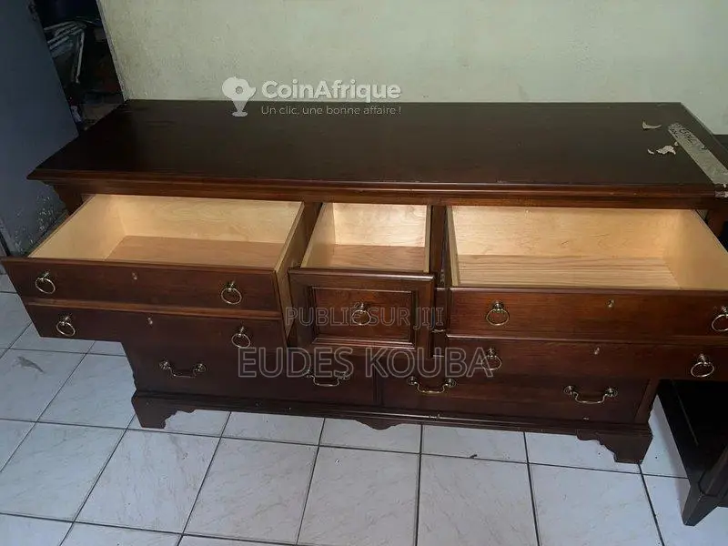 Commode vintage Drexel Heritage 7 tiroirs marron