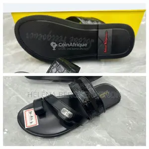 Photo - Sandales noires confortables pour hommes - Pointures 40-45