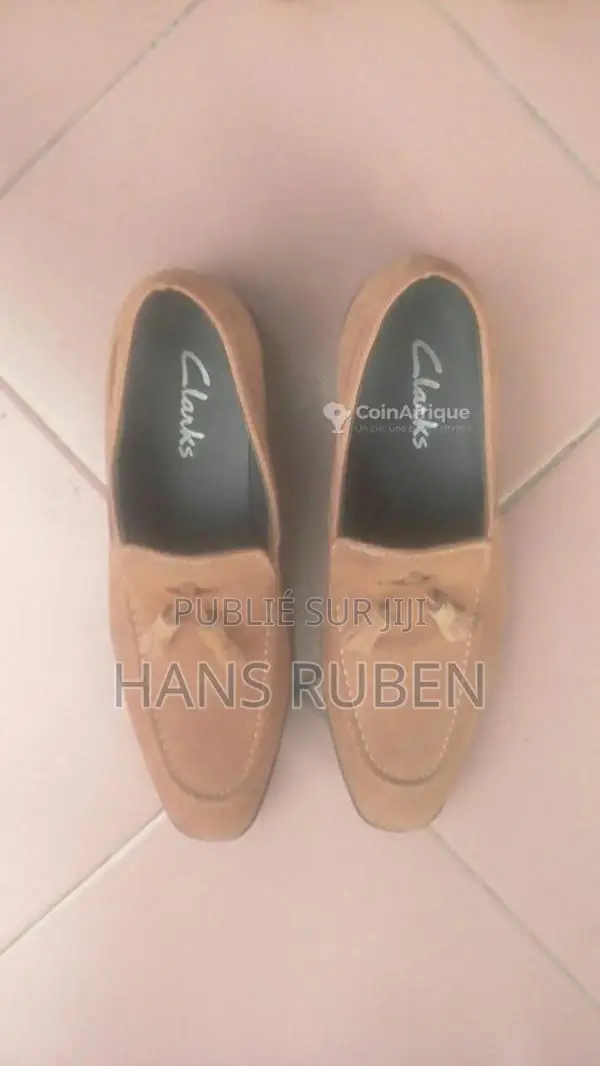 Chaussures Clarks en cuir marron - Homme, pointure 42