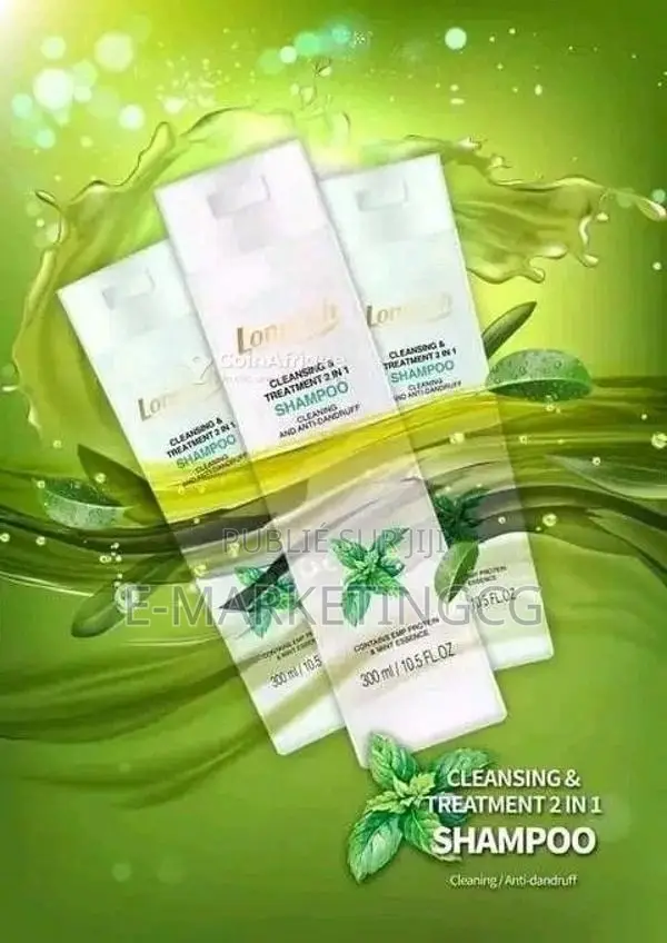 Shampoing 2en1 Anti-Chute et Revitalisant Capillaire