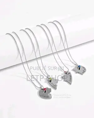 Collier personnalisé à breloques pour amies et famille