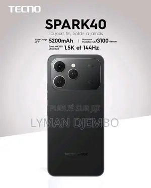 Photo - New Tecno Spark 40 128 GB Black